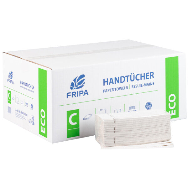 Fripa Papierhandtücher ECO C-Falz - 25 x 33 cm, für den Einsatz in medizinischen Einrichtungen - Med-Praxisbedarf
