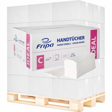 Ideal Papierhandtücher im C-Falz - hohe Saugkraft, 33 cm Höhe - Med-Praxisbedarf