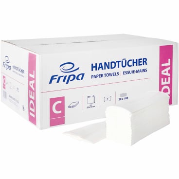 Fripa Papierhandtücher Ideal C-Falz 25x33 cm - für handelsübliche Spender - Med-Praxisbedarf