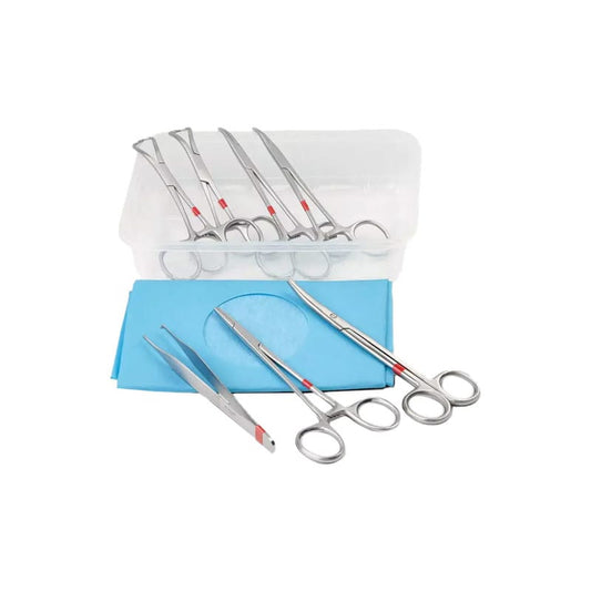 Vasektomie-Set für Sterilisation - von Fuhrmann mit steriler Schutzunterlage - Med-Praxisbedarf