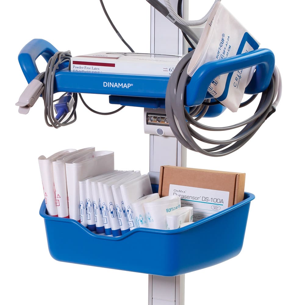 Rollständer Monitor GE Carescape V100 - stabiler Transportwagen für Klinik und Praxis - Med-Praxisbedarf