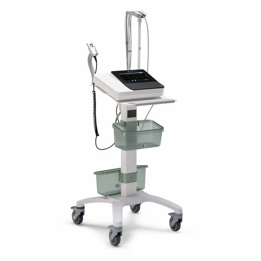 MAC™ 5 Fahrwagen mobiles EKG-System - Transportwagen mit Korb für Zubehör und Verbrauchsmaterial - Med-Praxisbedarf
