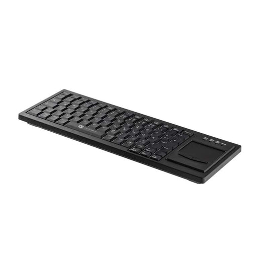 CLEANTYPE XTRA Touch WL kabellose Tastatur - kompakte Kunststofftastatur mit Touchpad für Kliniken - Med-Praxisbedarf