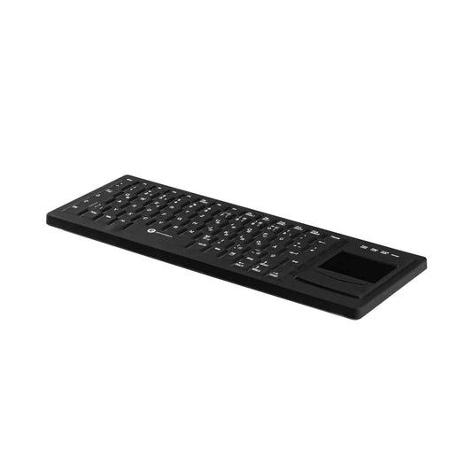 Cleantype Xtra Touch Protect Tastatur - Kompaktlayout mit Touchpad, hygienische Silikon-Abdeckung - Med-Praxisbedarf