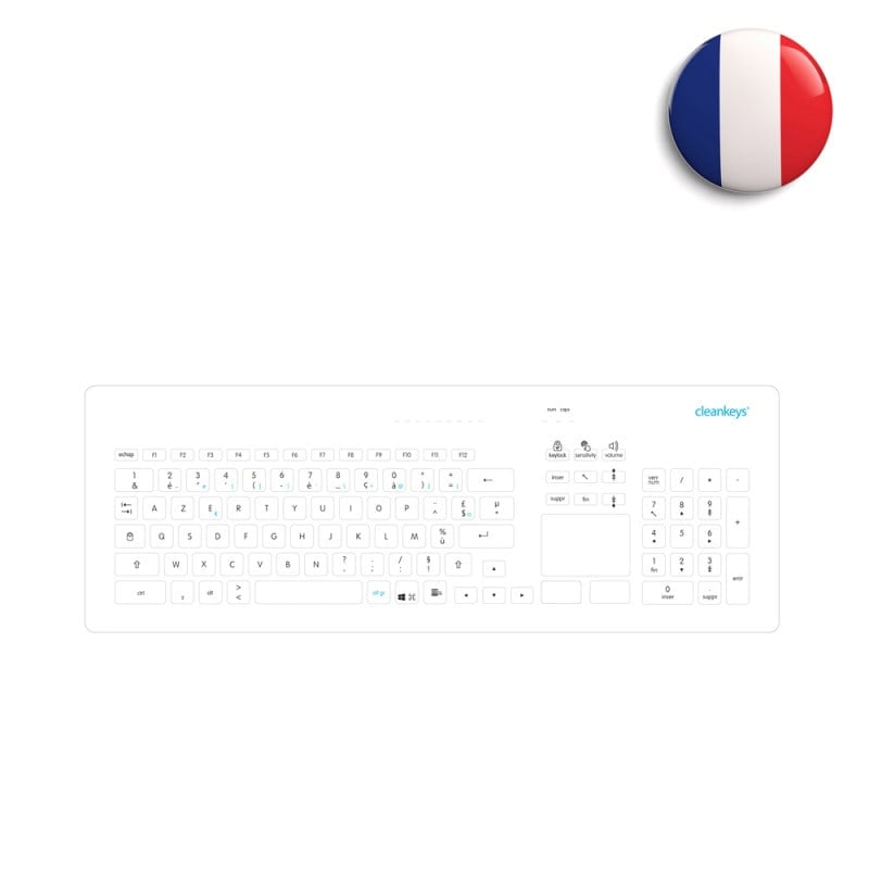 GETT Glas-Tastatur CK4 Reinigung - einfach mit Desinfektionsmittel abwischbare Oberfläche - Med-Praxisbedarf