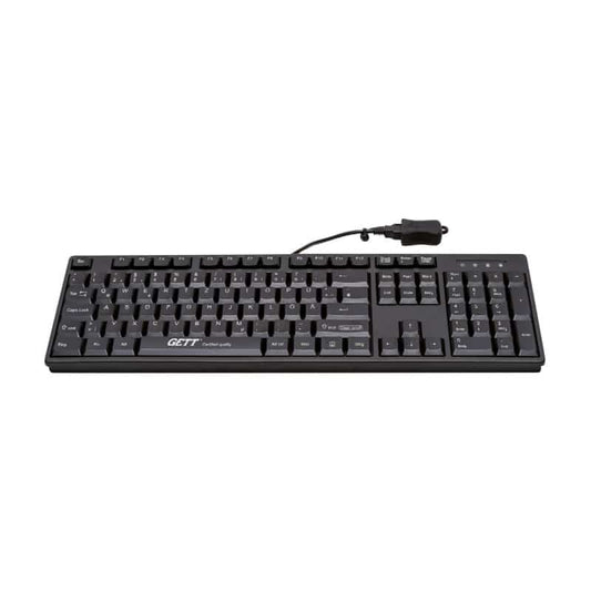 GETT Kunststoff-Tastatur IP68 Desktop-Tastatur - wasserdicht, antimikrobiell für hygienische Bereiche - Med-Praxisbedarf