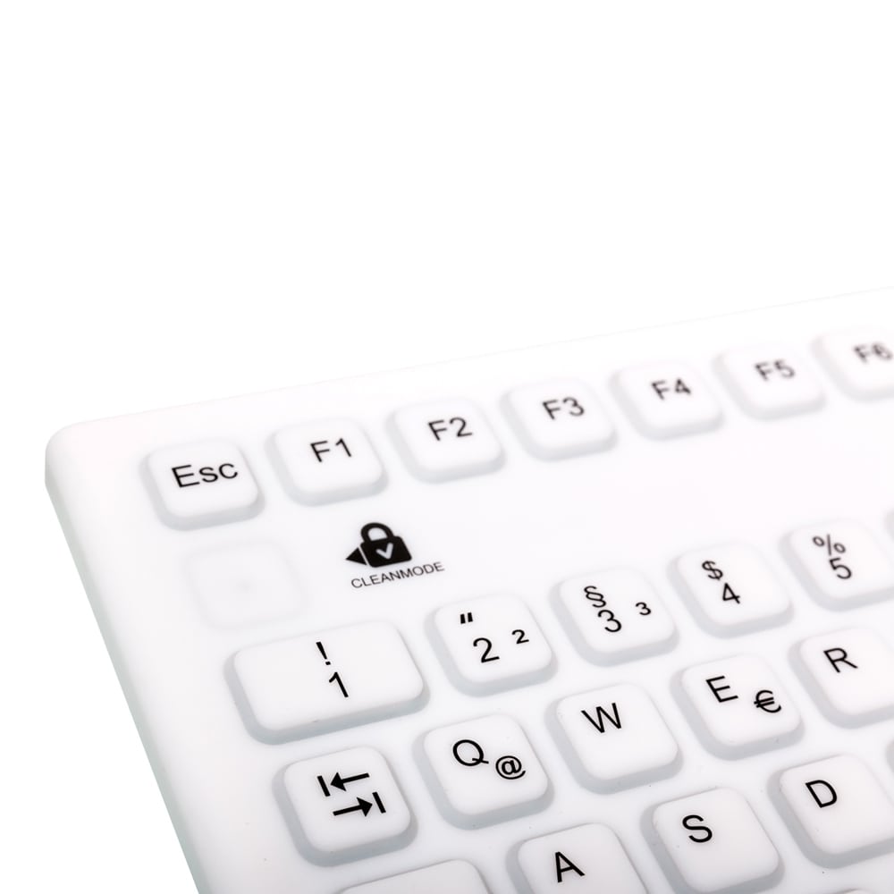GETT Silikon-Tastatur Tastenfeld - 86 robuste Tasten auf einer wasserdichten Silikonoberfläche - Med-Praxisbedarf