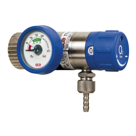 Druckminderer für Sauerstofftherapie GT GasTech - einstellbarer Flow 0-25 l/min, medizinisch - Med-Praxisbedarf