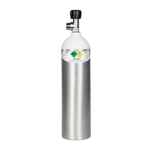 Sauerstoffflasche Aluminium GTI - medizinischer Sauerstoff, leichte Aluminiumflasche - Med-Praxisbedarf