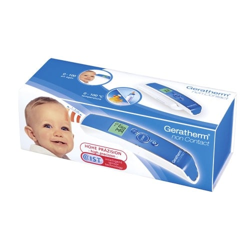 Geratherm non contact Infrarot Thermometer - berührungslose Fiebermessung für Erwachsene und Kinder - Med-Praxisbedarf