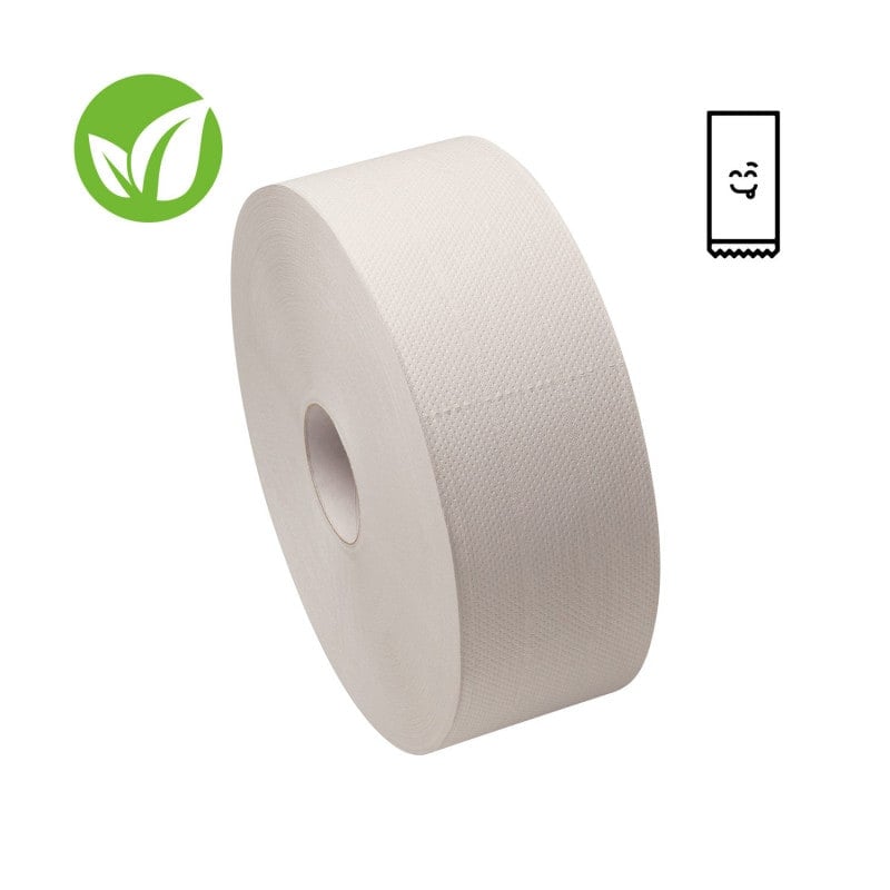 Nachhaltige Toilettenpapier Jumborollen im Lagerkarton - Großpackung für medizinische Einrichtungen - Med-Praxisbedarf