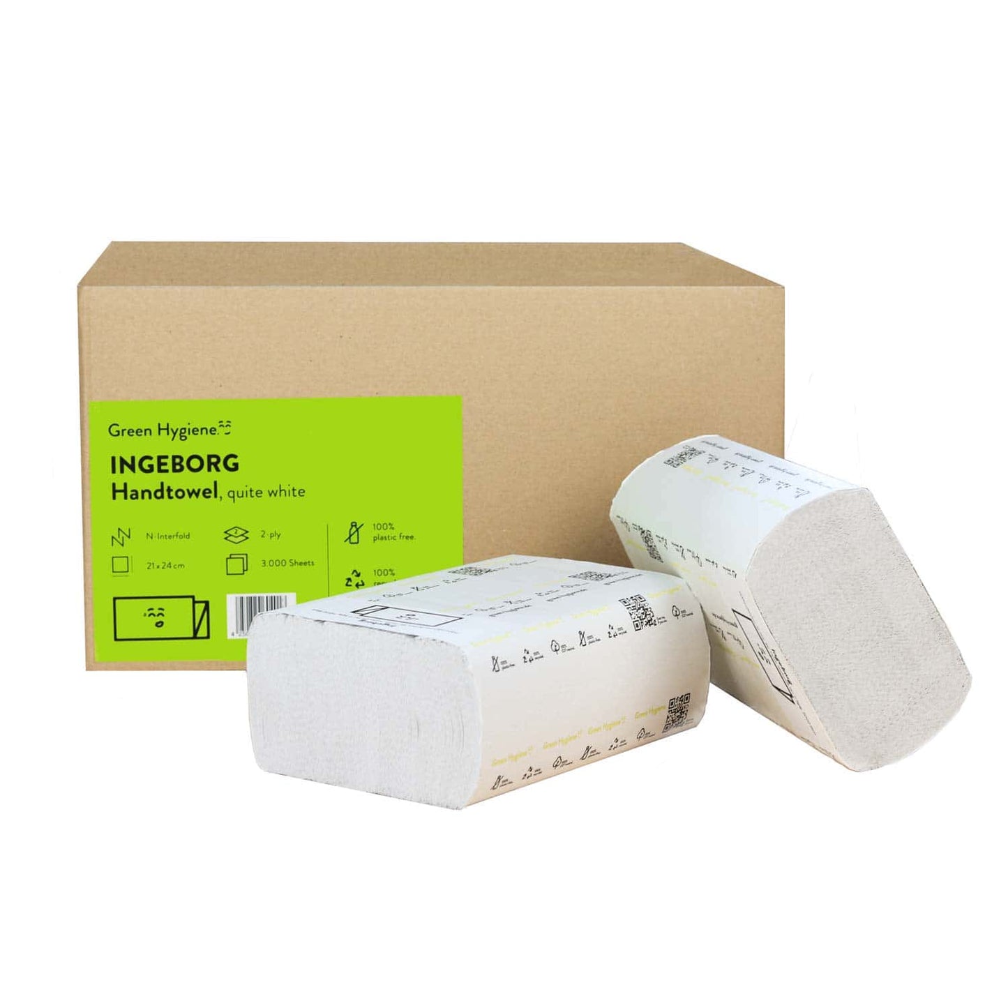 Recycling-Falthandtücher INGEBORG Green Hygiene - umweltfreundliche Handtücher für Praxis und Klinik - Med-Praxisbedarf