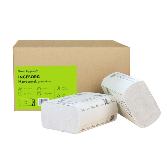 Recycling-Falthandtücher INGEBORG Green Hygiene - umweltfreundliche Handtücher für Praxis und Klinik - Med-Praxisbedarf