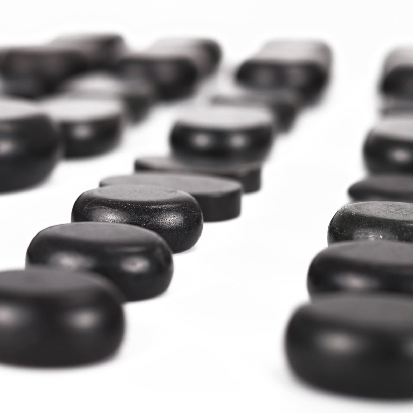 Hot Stones Basaltsteine von HABYS - 45-teiliges Set für professionelle Wärmetherapie und Entspannung - Med-Praxisbedarf