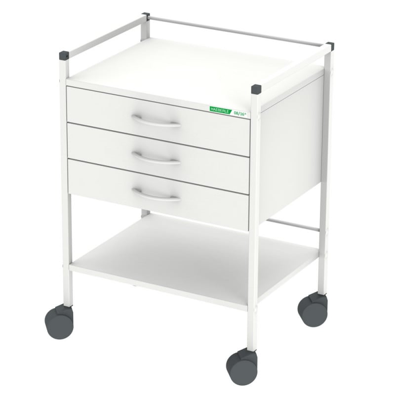 Rollbarer Vielzweckwagen - Höhe 83 cm, Breite 60 cm, Tiefe 45 cm - Med-Praxisbedarf