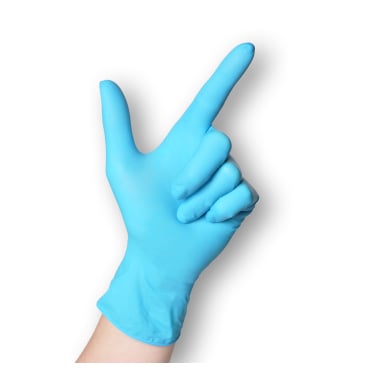 Einmalhandschuhe Nitril von Sempercare - blaue Einmalhandschuhe, medizinische Qualität - Med-Praxisbedarf