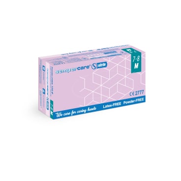 Sempercare Einmalhandschuhe Nitril - latexfrei, puderfrei für sensible Haut - Med-Praxisbedarf