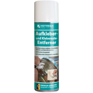 HOTREGA Aufkleberentferner - lösemittelhaltiger Reiniger für Klebereste - Med-Praxisbedarf