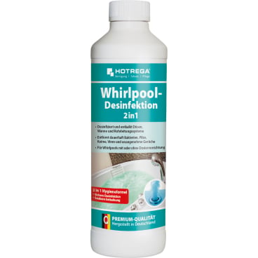Whirlpool-Desinfektion 2in1 hochkonzentriert - HOTREGA® für hygienische Reinigung in Praxen - Med-Praxisbedarf