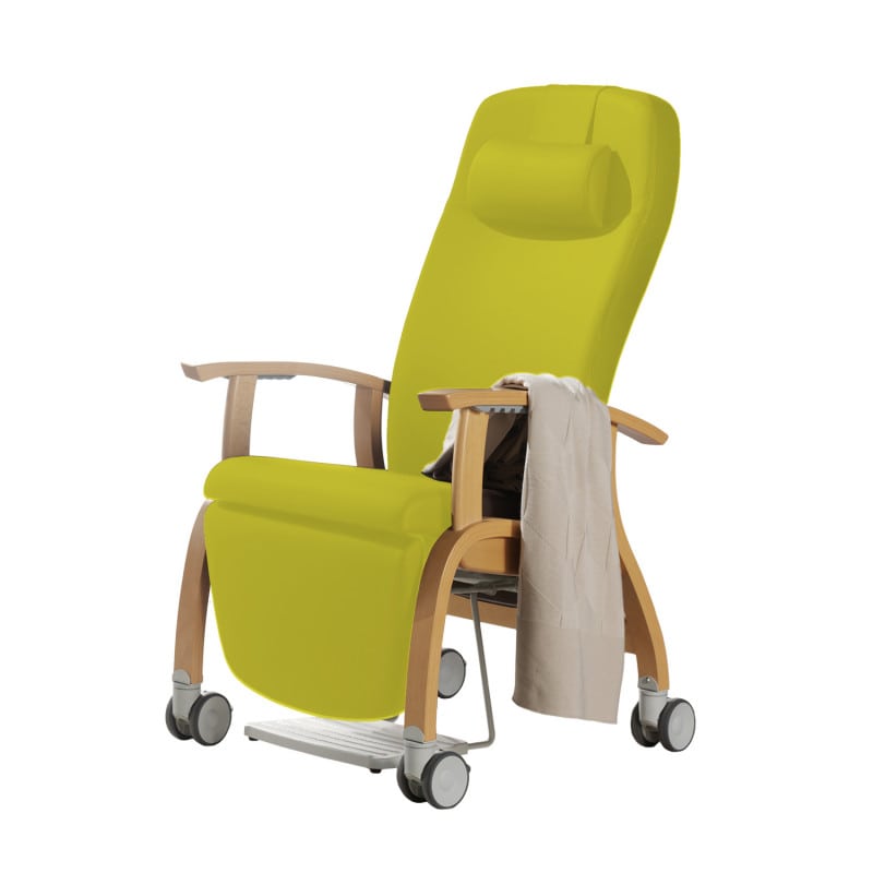 Holz-Fero e-move Seitenansicht - schlankes Design, elektrische Steuerung per Handbedienteil - Med-Praxisbedarf