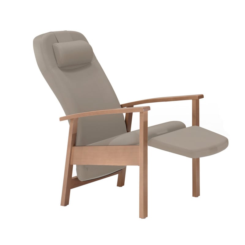 Holz-Pflegestuhl Talo Classic Sitz- und Rückenpolster - komfortabler Pflegesessel - Med-Praxisbedarf