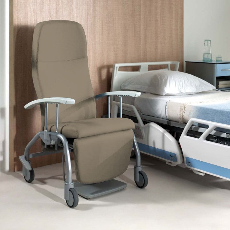 Verstellmechanik und Bedienelemente am Sessel MAURO Duo-line im Detail - Med-Praxisbedarf