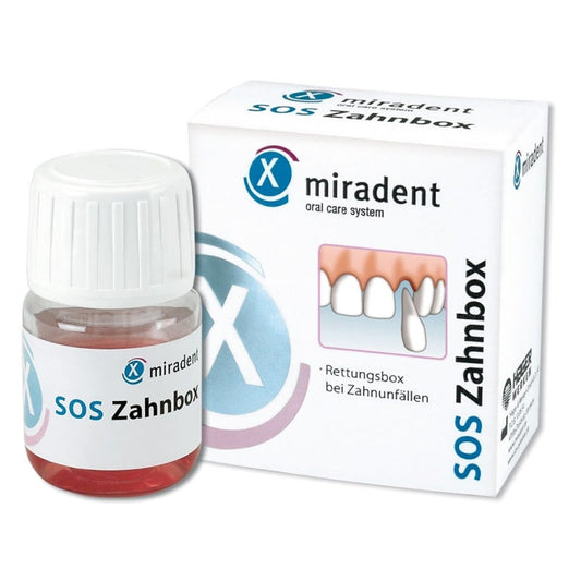 miradent SOS Zahnrettungsbox - für Notfall bei ausgeschlagenen Zähnen bis 48 Stunden - Med-Praxisbedarf