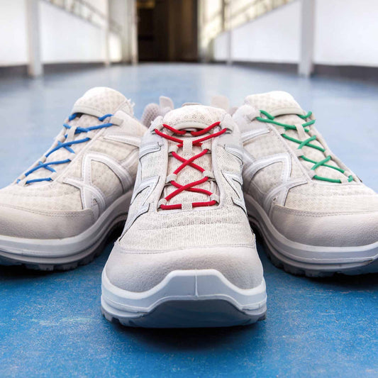 Haix Black Eagle Air low Damenschuh Größe 41 - grau-weißer Arbeitsschuh für medizinische Bereiche - Med-Praxisbedarf