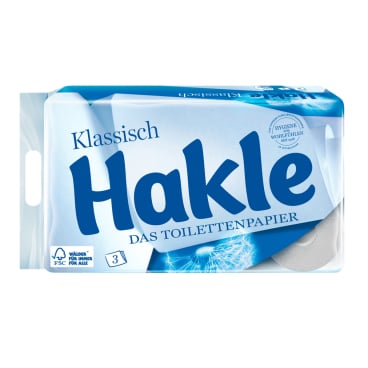 Hakle Klassisch Weiß Toilettenpapier - mit Wohlfühlkissen und Luftpolstern - Med-Praxisbedarf