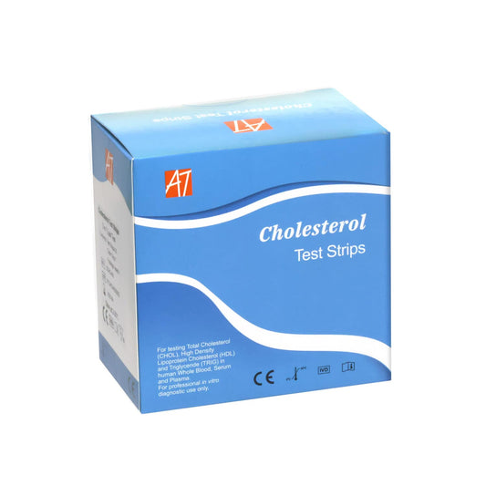 Cholesterin-Teststreifen von AllTest - Einzelstreifen, für schnelle Lipid-Profil-Analyse - Med-Praxisbedarf