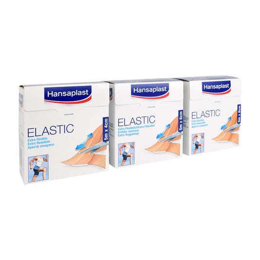 Hansaplast Elastic Wundpflaster - querelastisch für Gelenke, luftdurchlässig, hautverträglich - Med-Praxisbedarf