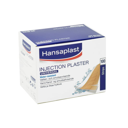 Hansaplast Universal Water Resistant Injektionspflaster - wasserfeste Pflaster für kleine Verletzungen - Med-Praxisbedarf