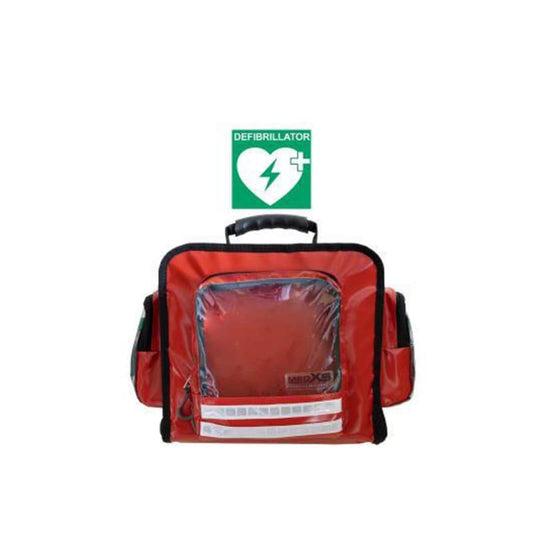 HeartSine AED-Verbandtasche orange - Erste-Hilfe-Befüllung nach DIN 13157 und 13169 - Med-Praxisbedarf