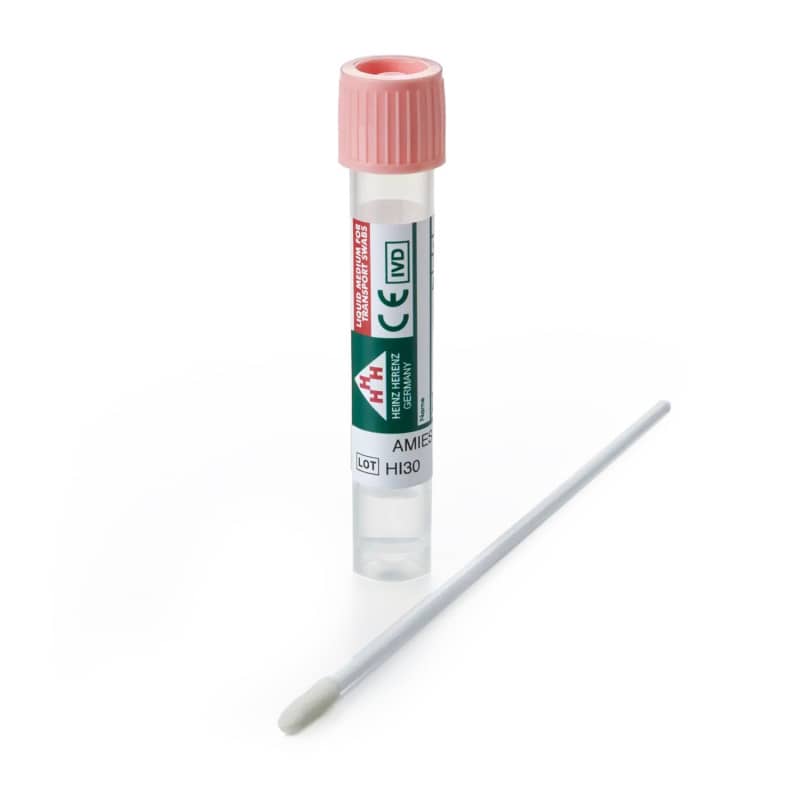 Abstrichsystem mit Amies-Medium - gebrauchsfertiges Transportmedium für mikrobiologische Diagnostik - Med-Praxisbedarf
