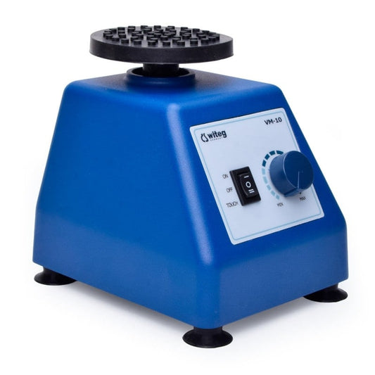 Vortex Mixer Laborgerät zum Mischen von Lösungen - mit kreisender Bewegung für Reagenzgläser - Med-Praxisbedarf