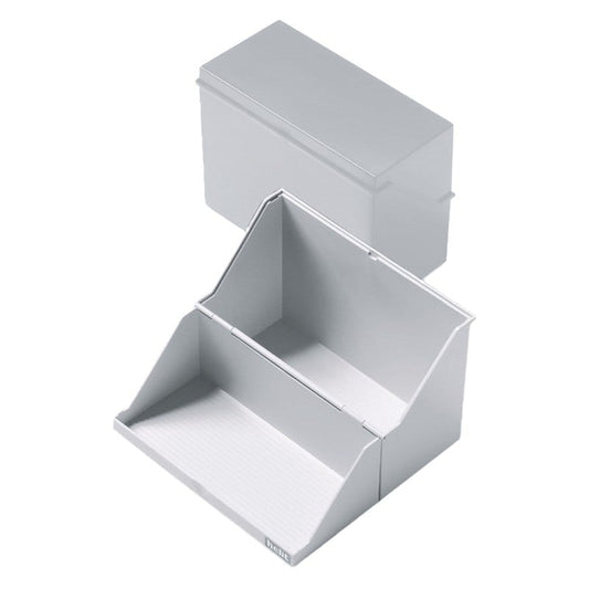 Kunststoff-Karteibox DIN A5 - für Karteikarten, Maße 22,8 x 10,8 cm von Helit - Med-Praxisbedarf