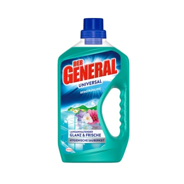 DER GENERAL Bergfrühling Haushaltsreiniger - Allzweckreiniger 1L, für Klinik und Praxis - Med-Praxisbedarf