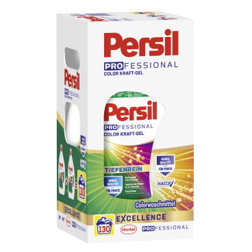 Persil Professional Kraft Gel Flüssigwaschmittel 130 WL - für dunkle und farbige Textilien - Med-Praxisbedarf