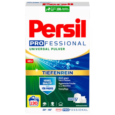 Persil Waschpulver Professional Line Detailaufnahme - speziell für klinische Wäsche - Med-Praxisbedarf