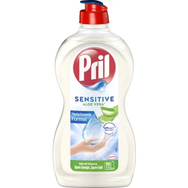 Pril Sensitive Aloe Vera Handspülmittel - hautschonende Formel mit Aloe Vera - Med-Praxisbedarf