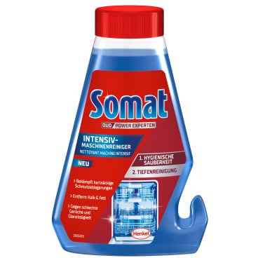 Somat Intensiv Maschinen-Reiniger flüssig - Flüssiger Reiniger für Spülmaschinen, 1 Liter Flasche - Med-Praxisbedarf