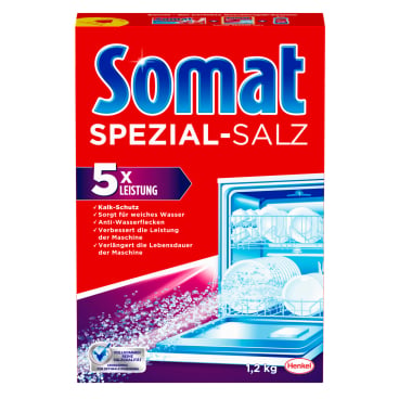 Somat Spezial-Salz für Spülmaschinen - Hochwertiges Siedesalz im 4 kg Sack, gegen Kalk - Med-Praxisbedarf