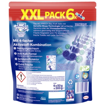WC Duftspüler WC Frisch BLAU XXL Pack - für Toilettenhygiene in Praxen - Med-Praxisbedarf