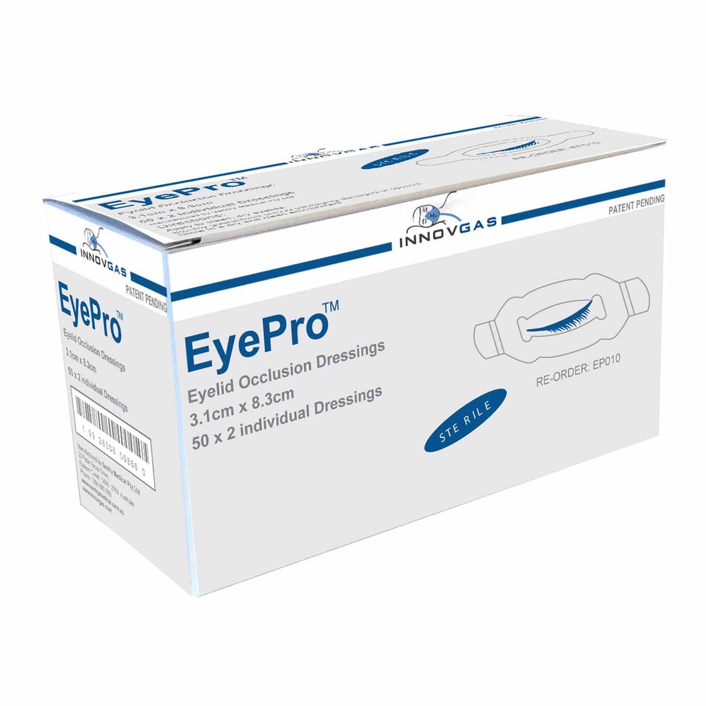Op-Pflaster zum Augenschutz EyePro - weich, zuverlässiger Verschluss - Med-Praxisbedarf