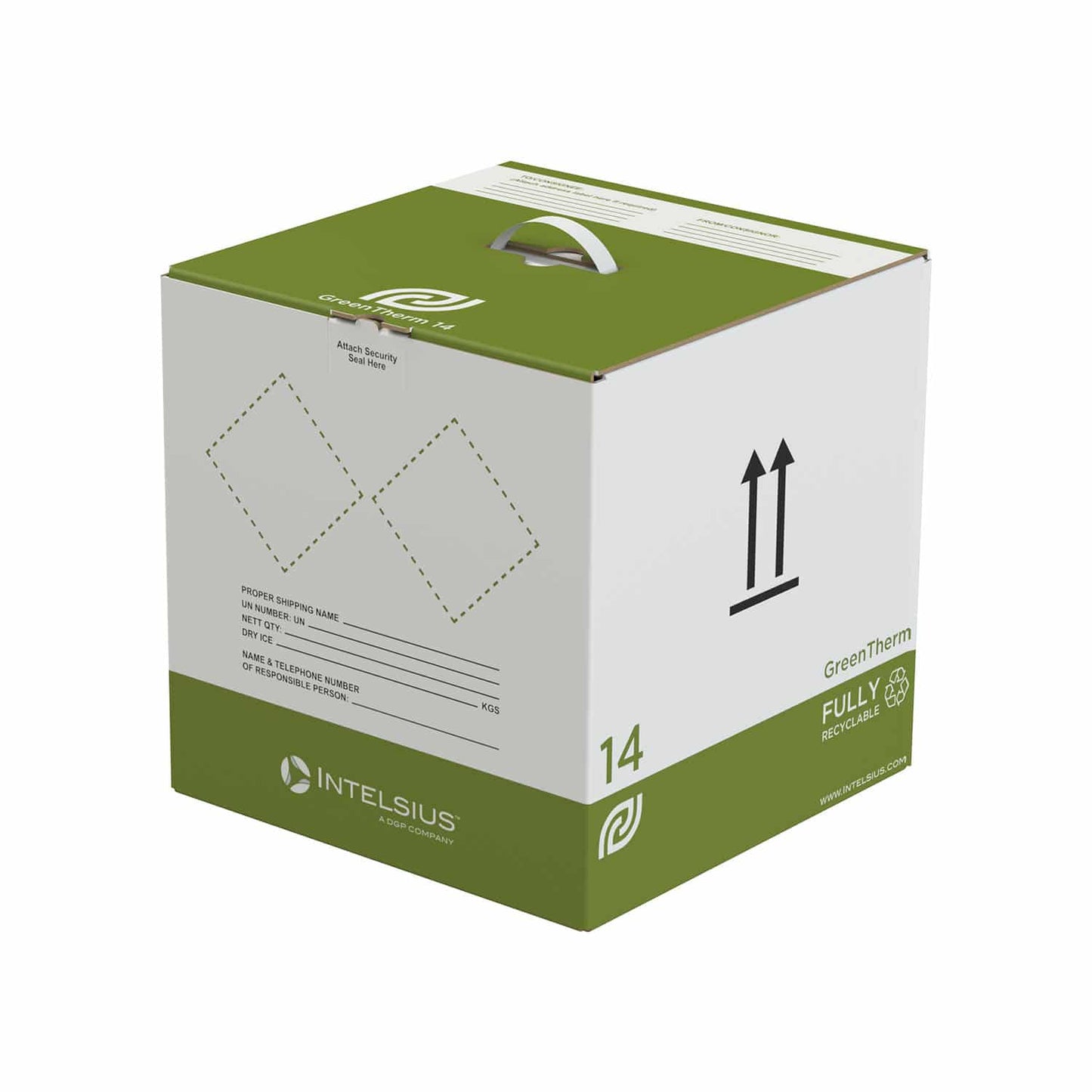 Einweg-Transportverpackung GreenTherm - Hält Temperatur unter -20°C für Medikamente - Med-Praxisbedarf
