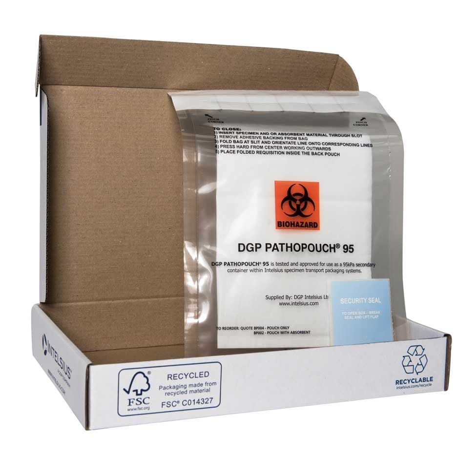 Pathoshield Versandbox mit Absorptionsmaterial - erfüllt UN3373 für infektiöse Stoffe - Med-Praxisbedarf