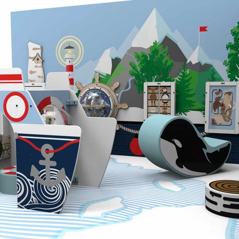 IKC Arctic-Spielplatz in Praxisumgebung - sichere Spielecke für kleine Patienten - Med-Praxisbedarf