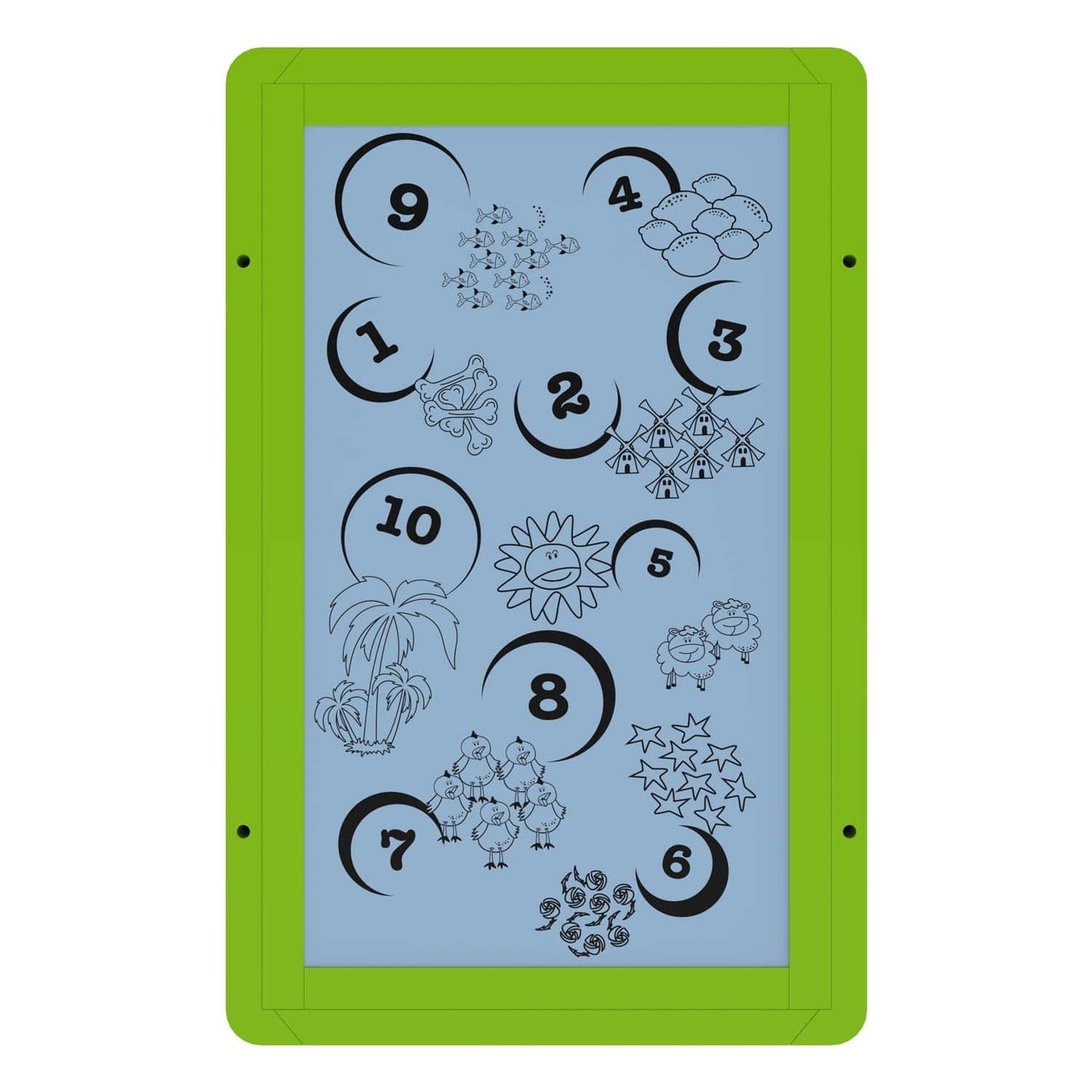 IKC Apfelkuchenfabrik Spiel - Lernspielzeug mit schiebbaren Elementen und Apfel-Motiven - Med-Praxisbedarf