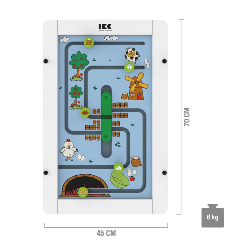 Apfelkuchenfabrik Spielmodul IKC - Farbenfrohes Schiebespiel für Kindergarten und Praxis - Med-Praxisbedarf