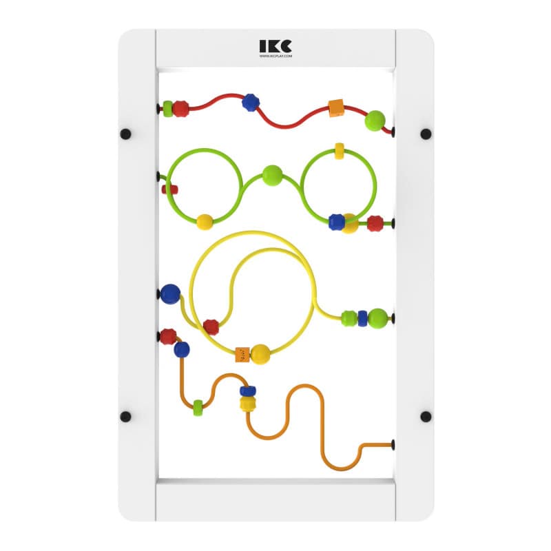 IKC Perlen-Spiel Detail der Holzperlen - Robustes Therapie- und Lernspielzeug - Med-Praxisbedarf